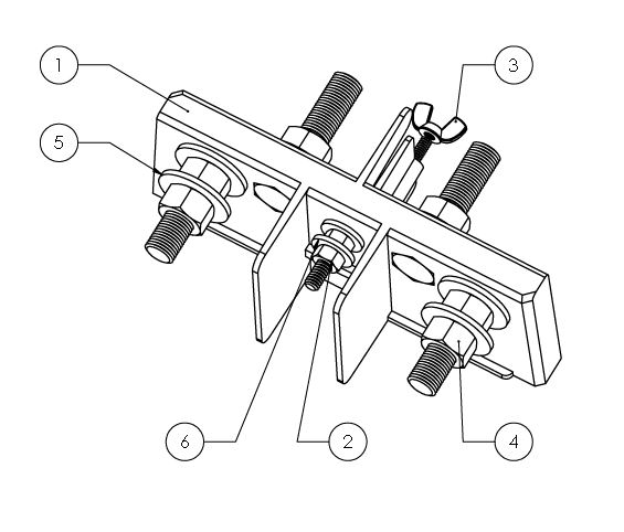 PowerPort Ring Connect Base Assembly without lugs - HyPower Power Pedestals